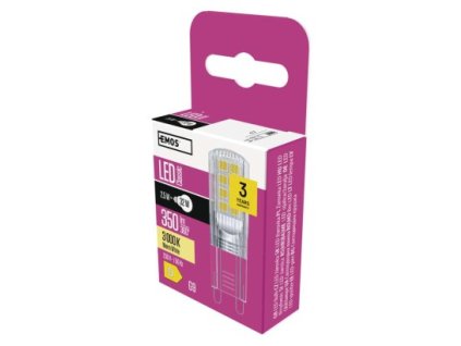 LED žárovka Classic JC / G9 / 2,5 W (32 W) / 350 lm / teplá bílá 1 ks, krabička