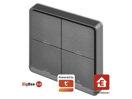 GoSmart Přenosný ovladač scén IP-2004ZB, ZigBee 3.0, 4-tlačítkový 1 ks, krabice