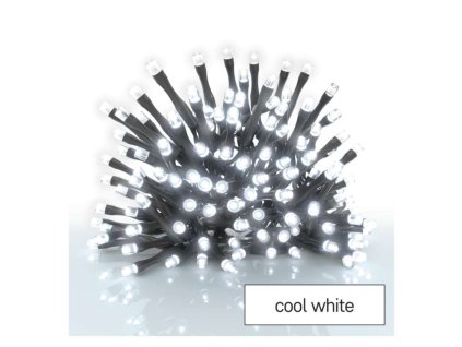 LED vánoční řetěz, 2,8 m, 3x AA, venkovní i vnitřní, studená bílá, časovač