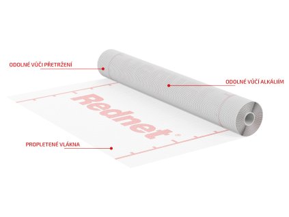 Perlinka armovací REDNET (Varianta 145g/m2 1,1x50m bílá)