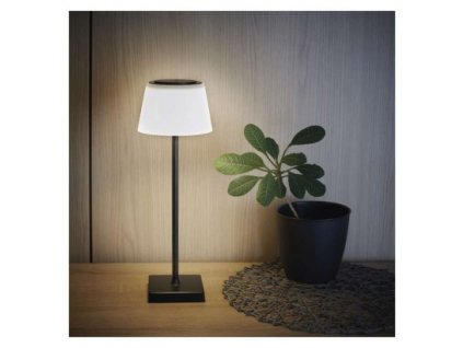 LED stolní lampa KATIE, nabíjecí, černá 1 ks, krabice