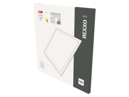 LED panel REXXO backlit 60×60, čtvercový vestavný bílý, 36W neutr. b. UGR 1 ks, krabice