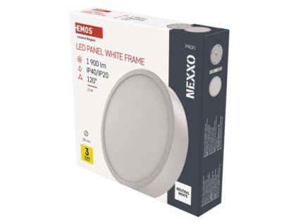 LED přisazené svítidlo NEXXO, kruhové, bílé, 21W, neutrální bílá 1 ks, papírová krabička