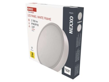 LED přisazené svítidlo NEXXO, kruhové, bílé, 28,5W, neutrální bílá 1 ks, papírová krabička