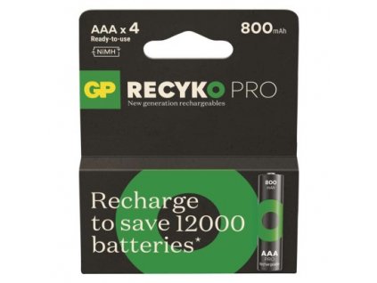 Nabíjecí baterie GP ReCyko Pro Professional AAA (HR03) 4 ks, papírová krabička