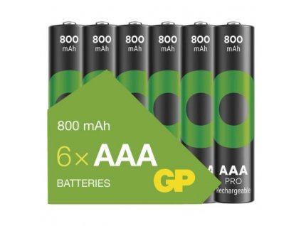 Nabíjecí baterie GP ReCyko Pro Professional AAA (HR03) 6 ks, papírová krabička