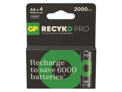 Nabíjecí baterie GP ReCyko Pro Professional AA (HR6) 4 ks, papírová krabička