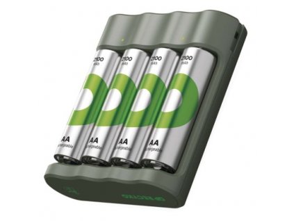 Nabíječka baterií GP Eco E441 + 4× AA ReCyko 2100 1 ks, papírová krabička