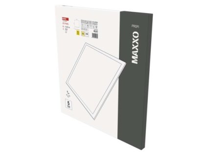 LED panel MAXXO 60×60, čtvercový vestavný bílý, 36W teplá b. UGR 1 ks, krabice