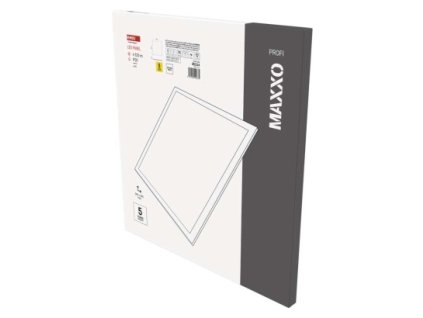 LED panel MAXXO 60×60, čtvercový vestavný bílý, 36W neutrální bílá 1 ks, krabice