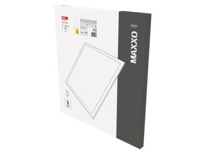 LED panel MAXXO 60×60, čtvercový vestavný bílý, 36W neutr. b. UGR