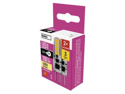 LED žárovka Classic JC / G4 / 1,9 W (21 W) / 200 lm / teplá bílá