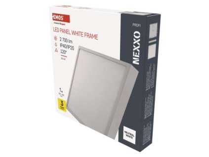 LED přisazené svítidlo NEXXO, čtvercové, bílé, 28,5W, neutrální bílá 1 ks, krabice