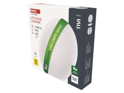 LED přisazené svítidlo TIVI, A CLASS, kruhové bílé 11W, IP44, neutrální bílá