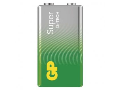 Alkalická baterie GP Super 9V (6LR61) 1 ks, fólie