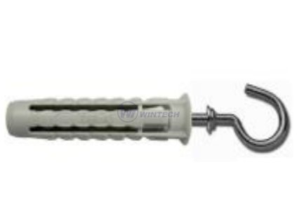 Hmoždinka univerzální s lem. a háčkem 6x30 50ks