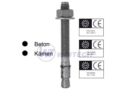 FRIULSIDER průvlaková kotva FM753, M12x80 50ks
