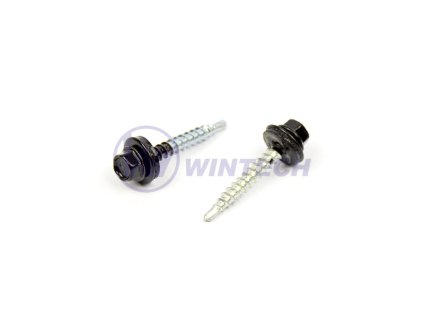 Střešní šroub + EPDM 4,8 x 20 RAL 9005 200ks