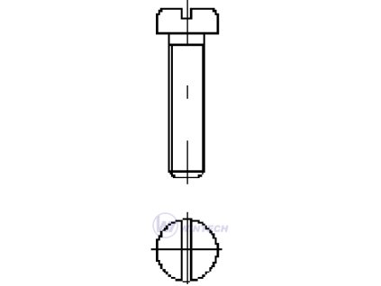 Šroub DIN 84 M3 x 30 ZB 1000ks