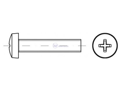 DIN 7985 nos M5 x 12.5, PH kombi, ZB 6000ks