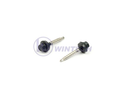 Střešní šroub GTZ F2+EPDM 4,8x35 nerez A2 RAL 9005 250ks