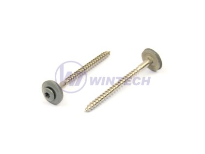 Klemp.šroub + EPDM, RAL 7005 4,5 x 60 A2