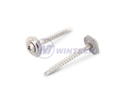 Klemp. šroub,Torx 4,5x45 podl.EPDM15mmA2 200ks
