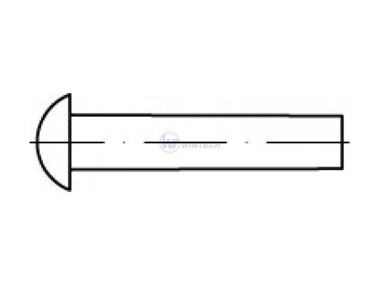 Nýt DIN 660 PH ocel  14,0 x 30, 1000 ks