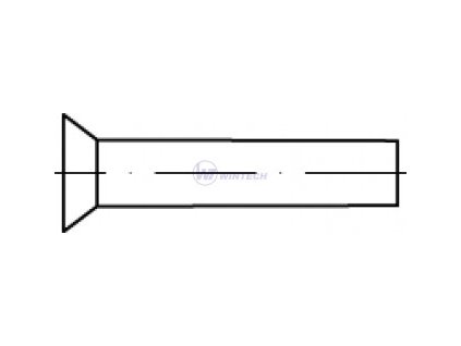 Nýt DIN 661 ZH hliník  3,0 x 20, 1000 ks