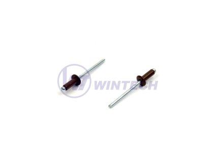 Nýt DIN 7337 Al/st 4,0 x 10 RAL 8017 50ks