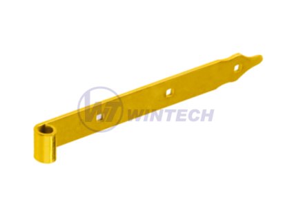 Závěs pásový ZP 300 d 10, 300x3,0 d 10 mm, žlutý