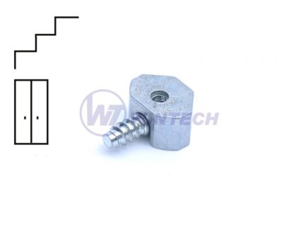 Excentry pro spoje korpusu a polic 6x30, 1 ks