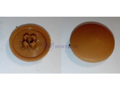 Krytka vrutu kříž 3 - ČERNÁ 1000ks