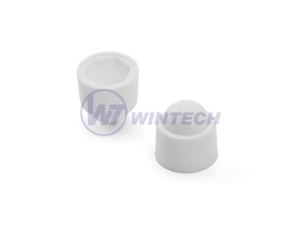 Krytka klobouková 6HR šroub bílá