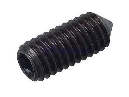 Šroub stavěcí+hrot, DIN 914, M4x6 ZB 1000ks