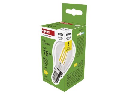 LED žárovka Filament Mini Globe / E14 / 7 W (75 W) / 1055 lm / neutrální bílá