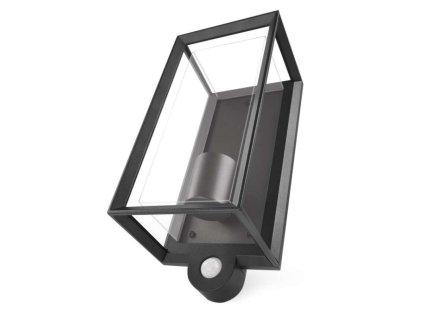 LED zahradní nástěnné svítidlo s čidlem soumraku MALVA, 13 × 12 × 28 cm, 1 × E27, 15 W 1 ks, krabička