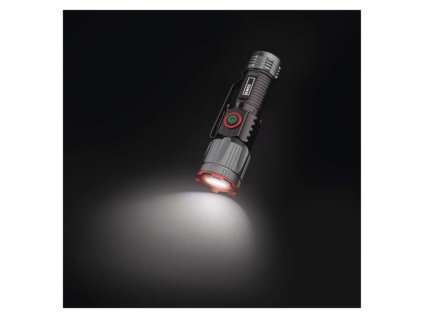 LED nabíjecí kovová svítilna 300 lm, 700 mAh