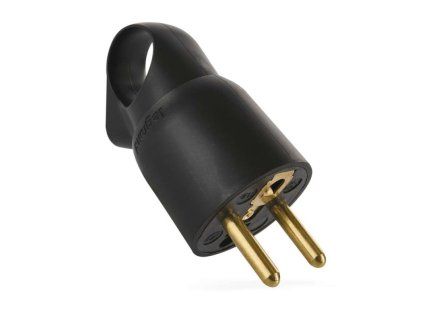 Legrand vidlice přímá s uchem, černá 1 ks, samolepka