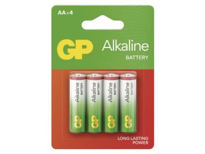 Alkalická baterie GP Alkaline AA (LR6), 4 ks