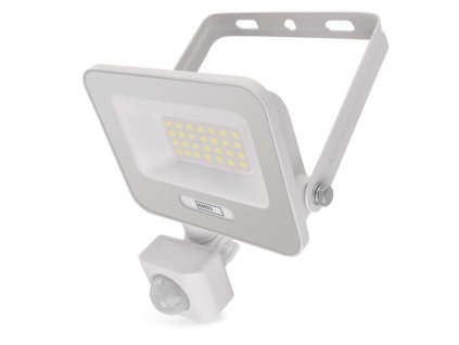 LED reflektor GLARO s pohybovým čidlem, 20 W, bílý, IP54, 2000 lm, neutrální bílá