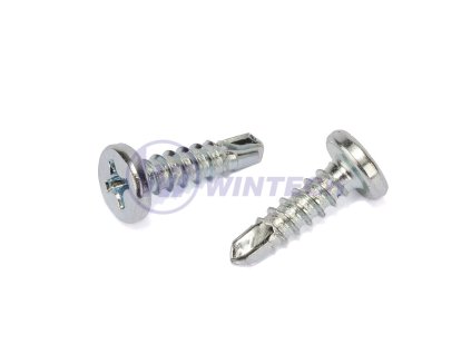 Samovrtný šroub DIN 7504 N 3,5 x 13 plochá hl. ZB