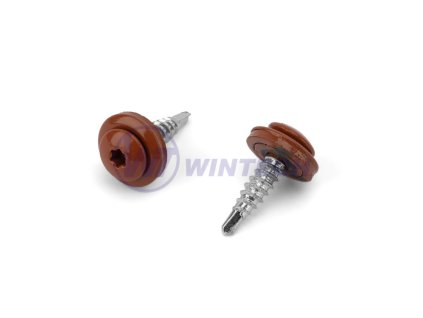 Střešní šroub UFO+EPDM 4,8 x 20,red.vrták RAL 8017