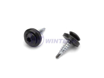 Střešní šroub UFO+EPDM 4,8 x 20,red.vrták RAL 7021