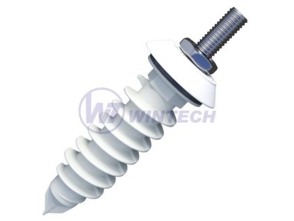 Hmoždinka do izolace s krytkou RAL 9010 bílá