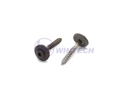 Klemp.šroub + EPDM, RAL 7008 4,5 x 35 A2