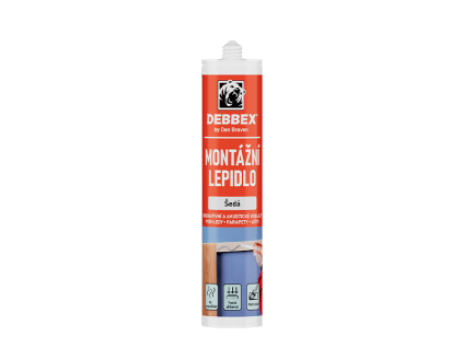 Montážní lepidlo (Varianta 280 ml kartuše šedá)