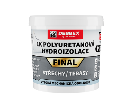 1K Polyuretanová hydroizolace FINAL (Varianta 13 kg kbelík šedá)