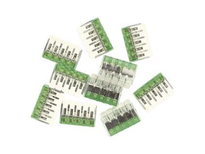 Páčková spojovací svorka 5× 0,2–4 mm2, 10 ks