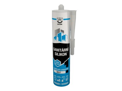 Sanitární silikon BULDOK 280 ml (Barva bílý, Velikost balení 280 ml)